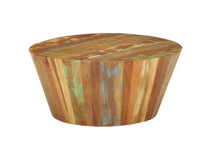 vidaXL Couchtisch Ø65x31 cm Altholz Massiv