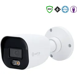 SAFIRE SMART 4MP IP Bullet-Kamera Überwachungskamera Netzwerkkamera mit Fix-Objektiv