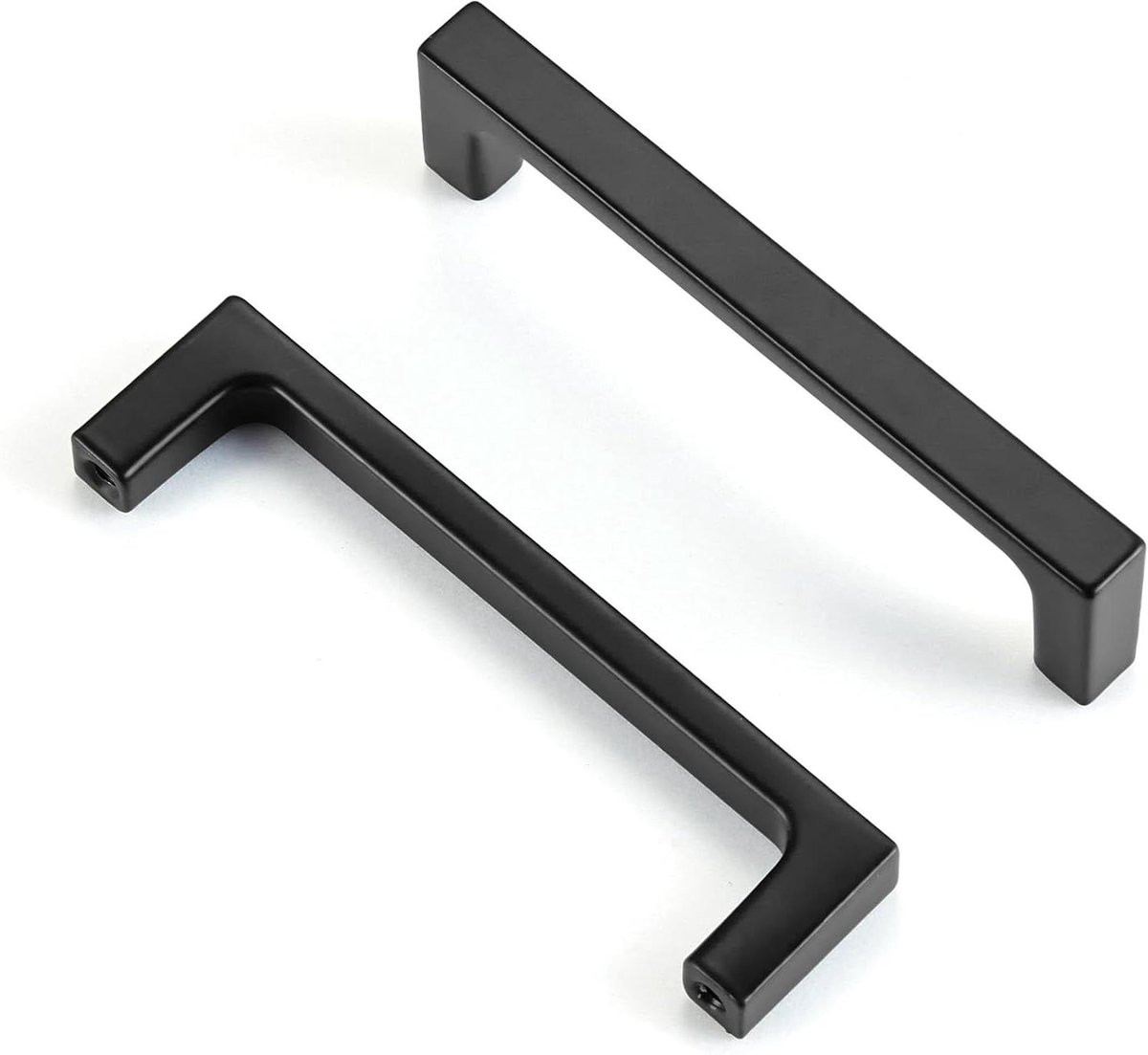 Mat Zwarte Keukenkast Handgrepen - Massief Zinklegering - 96 mm