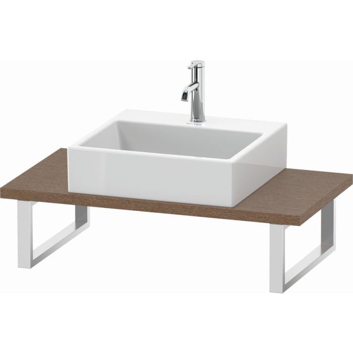 Duravit L-Cube Konsole LC104C01111 Stärke 3 cm, eiche kaschmir, für Aufsatzbecken, variabel