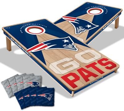 Skip's Garage New England Patriots NFL 2x4 Professional Cornhole Board Set