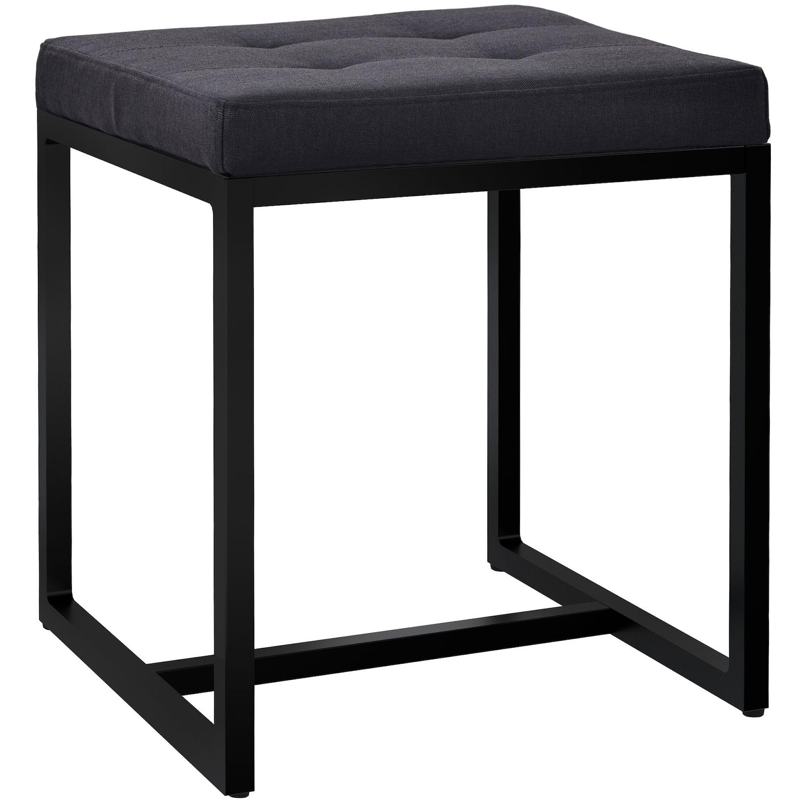 CLP Sitzhocker Barci B Stoff Farbe: schwarz, Material: Stoff