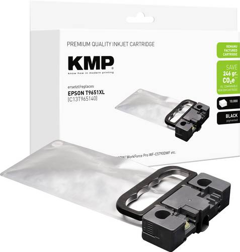 KMP Druckerpatrone ersetzt Epson T9651 Kompatibel Schwarz E260X 1660,4001