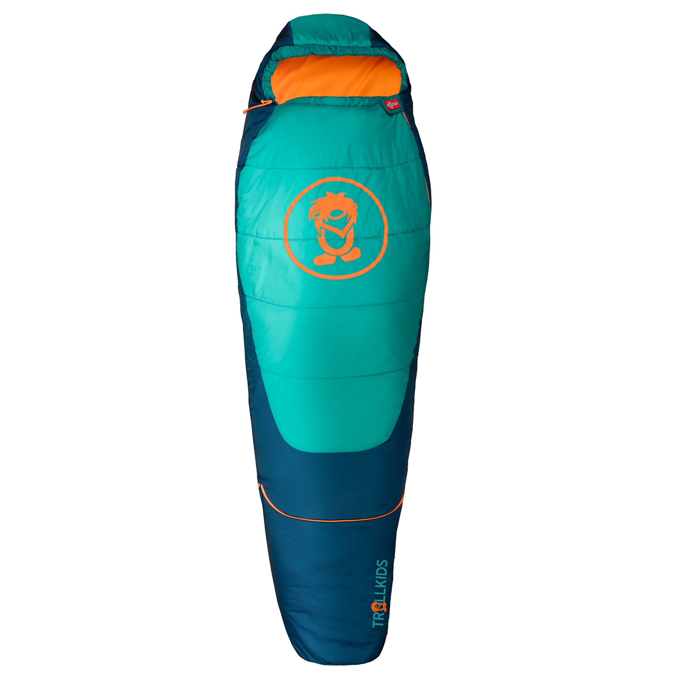 Trollkids Femund 3in1 Schlafsack Kinder Kunstfaserschlafsäcke blau Größe max. 160cm Trekking Elastisch