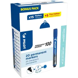 PILOT 100 Permanentmarker 1.0 mm Blau
