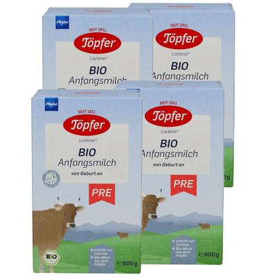 Töpfer Lactana Bio Pre Pulver x4 4x600 g
