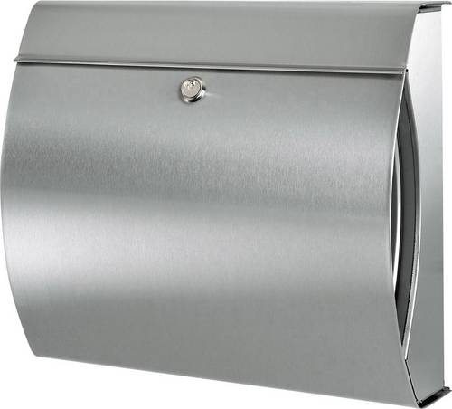 Burg Wächter 32500 VERONA 3844 ES Briefkasten Edelstahl Silber Schlüsselschloss
