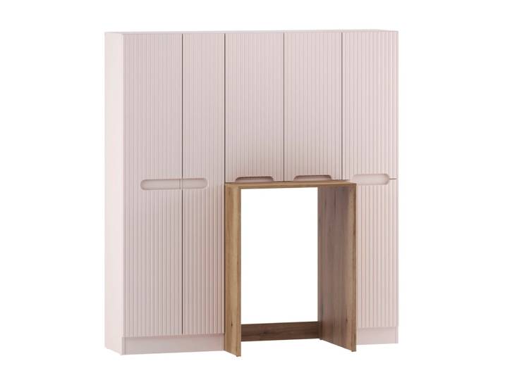 Ensemble buanderie complet panier panneaux stratifiés beige