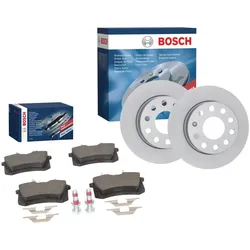 Bosch Bremsensatz Hinten 255 mm für VW CADDY III MPV (2KB, 2KJ, 2CB, 2CJ)
