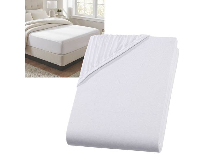 Spannbetttuch für Boxspringbett & Wasserbett, weiss, 140-160x220 cm
