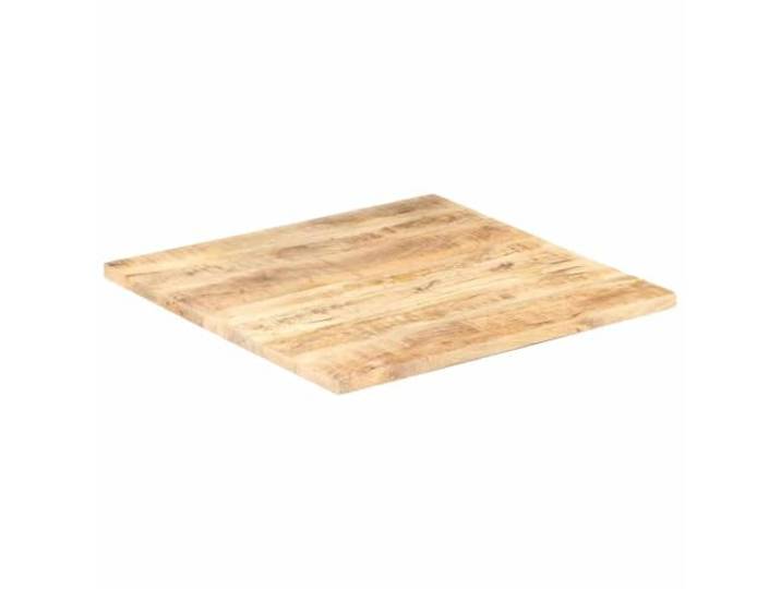KLGBNCVE Tischplatte Massivholz Mango 80x80 cm Rustikaler Look, Kratzfest, Pflegeleicht, Für Esszimmer, Restaurant, Café