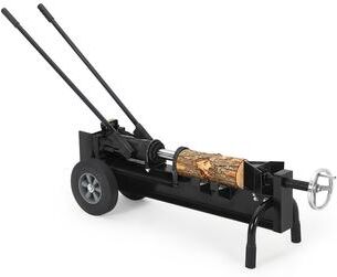 Garvee 12 Ton Carbon Steel Hydraulic Log Splitter with Hand Wheel Black