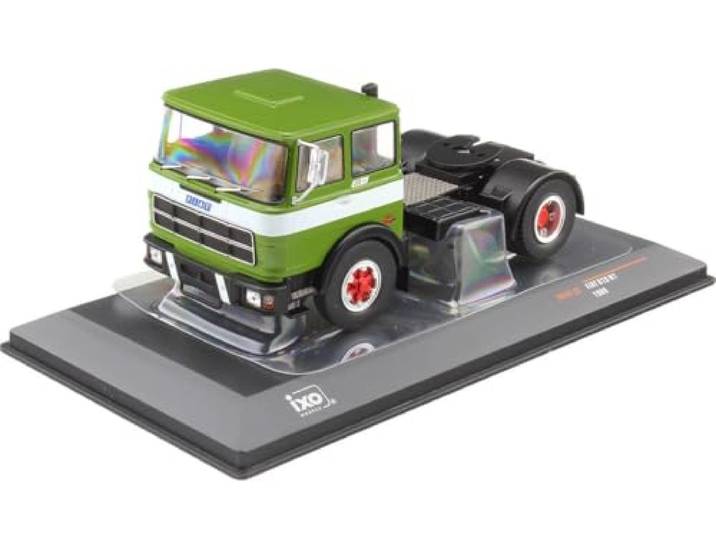 ixo models 1:43 modelauto: Fiat 690 T1 trekker 1980, groen, wit, voor volwassenen en modelbouwliefhebbers