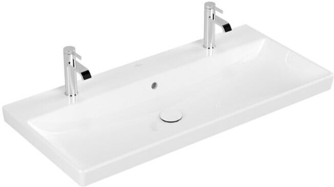 V&B; Meuble-lavabo Avento 100x47cm, 2 trous, avec trop-plein, blanc ; Villeroy & Boch (4156A401)