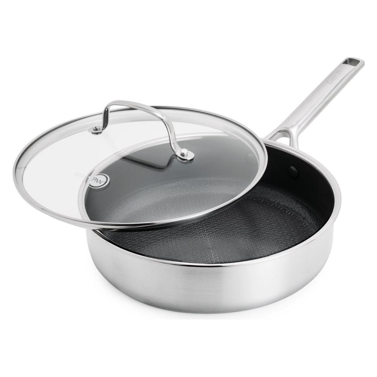 Greenpan Apex Hapjespan (Bräter + Schmortopf, Bratpfanne, Aluminium, Edelstahl, Keramik) (CC010198-001)