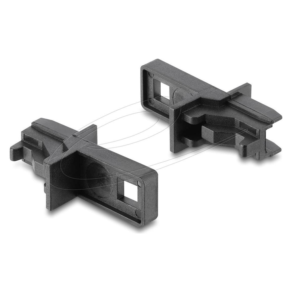 Delock Staubschutz für E2000 Simplex Buchse 10 Stück schwarz (Netzwerk Zubehör) (87254)