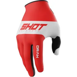 Shot racegear, Motorradhandschuhe, Kinderhandschuhe Shot Draw Sky Rot Gr.M (Jungen, M)