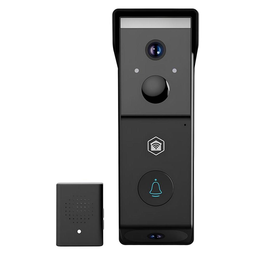 Nedis SmartLife Video-Türsprechanlage | Batteriebetrieben | 2x Full HD 1080p | Cloud Storage (option (Kabellos) (WIFICDP31BK)