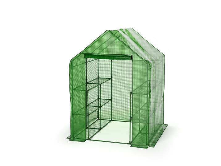 Gewächshaus 143 x 143 x 195 cm mit 6 Ablagen