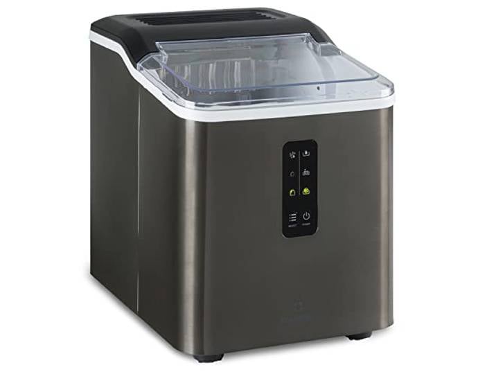 Klarstein Machine a Glacons pour la Maison\, Capacité de 1\,5L\, Fabrique Rapidement Jusqu'à 12kg de Glacons\, Machine a Glaces Petits et Grands Glaçons en Forme de Balles\, Autonettoyante\, Ice Maker
