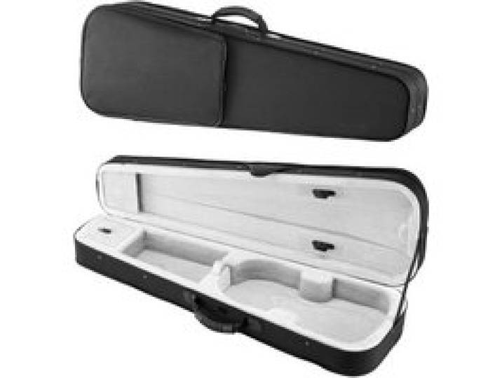 VEVOR 4/4 Violinenkoffer in voller Größe, wasserdichtes Nylon, Geigenkoffer, Geigenkasten mit Weichfutter, zwei Schultergurten, kratzfest, professionelle dreieckige Form, für Violine, schwarz