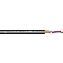 Sommer Cable 200-0001 Mikrofonkabel 2 x 0.22 mm² + 2 x 0.22 mm² Schwarz Meterware