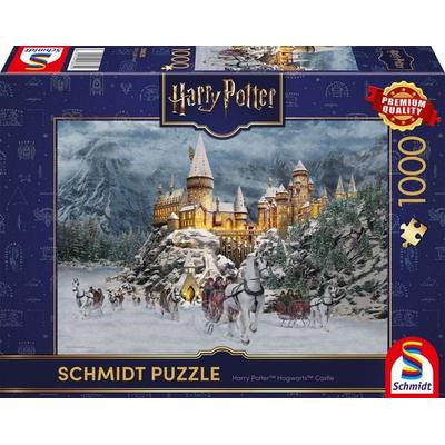 Schmidt 58835 - Thomas Kinkade, Harry Potter-Hogwarts Castle im Winter, Puzzle, 1000 Teile
