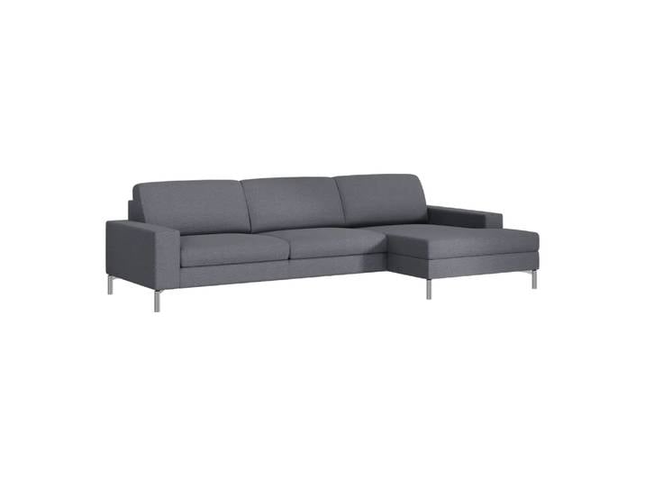 Ecksofa Quattro, Johann Jakob, kat. , king black-white, Textil