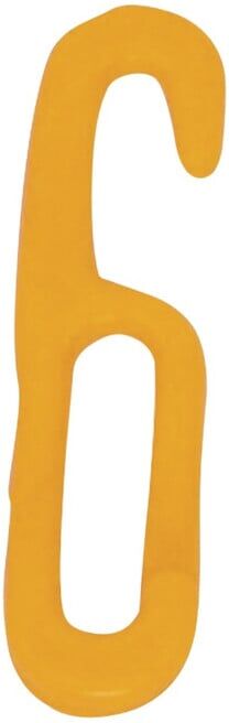Schake Maillon à crochet 430-08G plastique, 6 mm, jaune (430_08G)