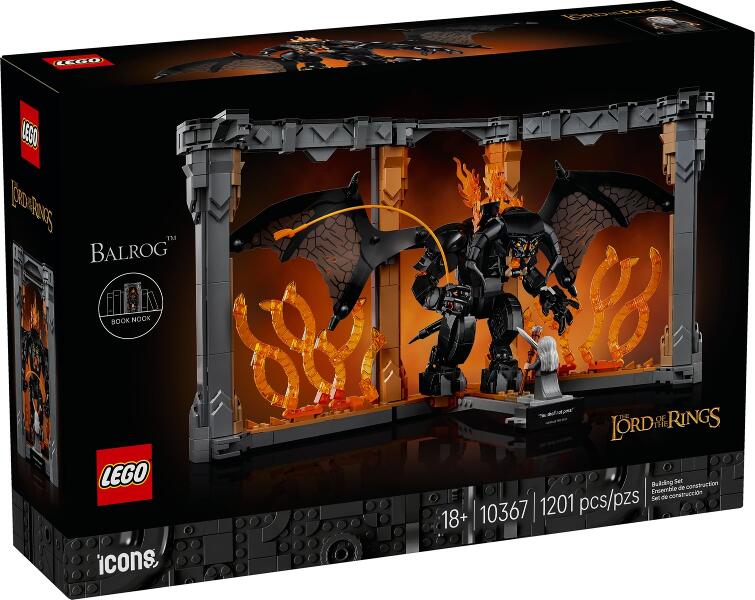 LEGO® Icons 10367 Der Herr der Ringe: Balrog™ Bücherstütze