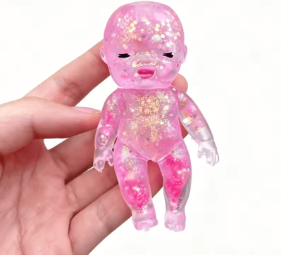 Inspire Curations Slow Rebound Baby Squishy Stress Toy Baby Squishy Stress Ball Slow Rising Squishy Toy For Kids & Adults pink