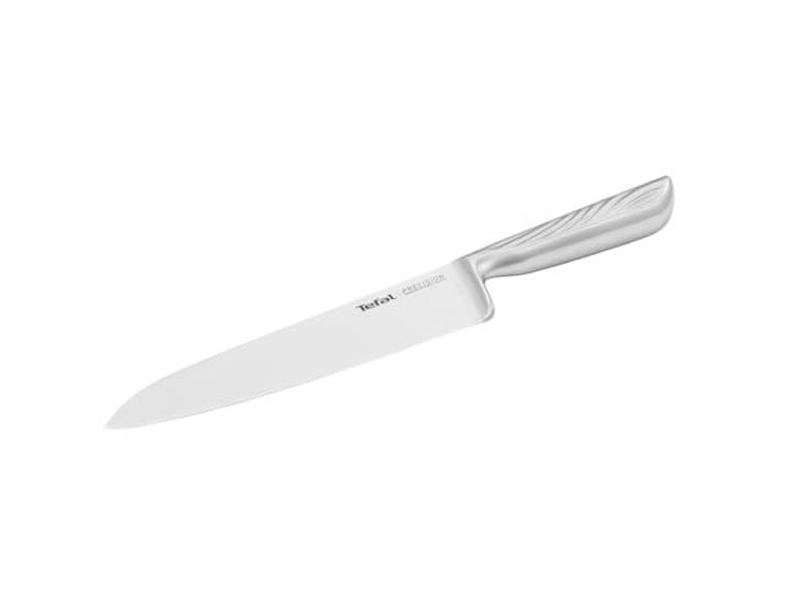 Tefal Precision Kochmesser 20 cm, schärfstes Messer, 22°-Klingenwinkel, Eishärtungstechnologie, Wellenmuster, Edelstahl, K2890224