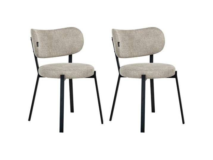 ESSZIMMERSTUHL 2er-Set Stoff Beige Bronte