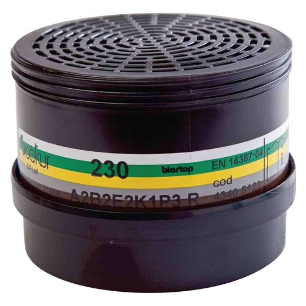 Ekastu Sekur Mehrbereichskombifilter 230 A2B2E2K1-P3R D f.2 St./Btl.EKASTU (Atemschutzmaske Ersatzfilter) (422346)