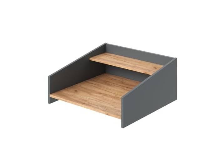 Vicco Aufsatzregal Viktor, Goldkraft Eiche/Anthrazit, 65.6 x 30 cm