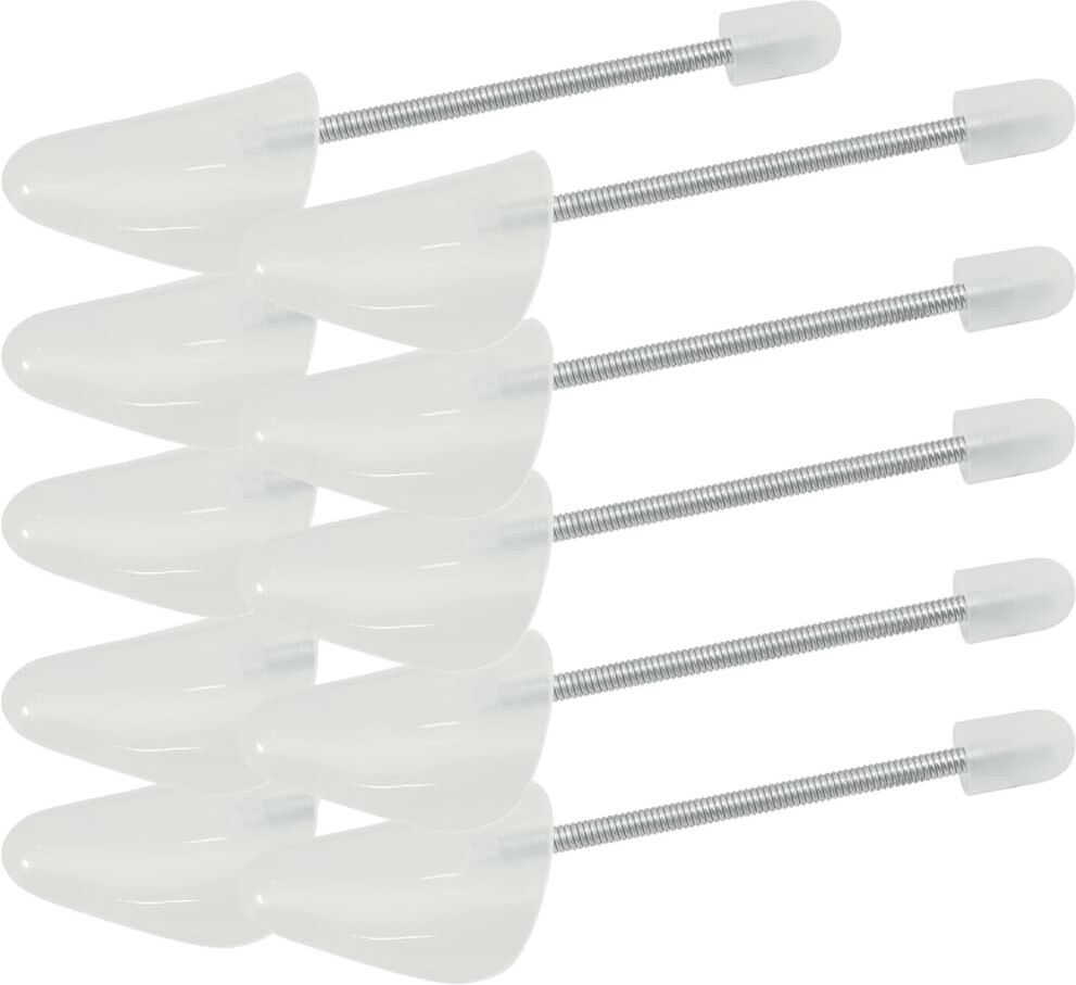 vidaXL Embauchoirs 5 paires blanc EU 38-44 plastique