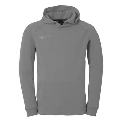 Kapuzenpullover KEMPA "Kapuzenpullover STMNT", Herren, Gr. L, grau (steingrau), Obermaterial: 72% Baumwolle CO(Bio). 28% Polyester Pol. recyc.., Pullover Kapuzenpullover