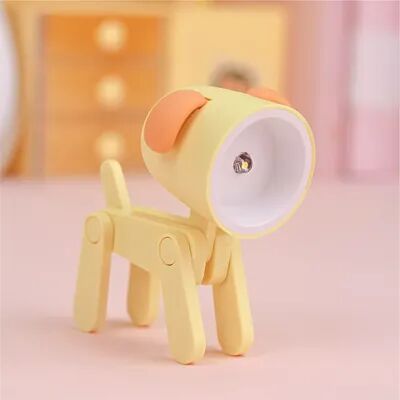 Universal Stock Cute Dog & Deer LED Night Light Foldable Kids Bedside Lamp Mini Book Light yellow Dog