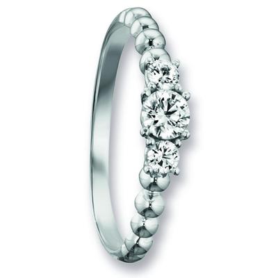 Goldring ONE ELEMENT "Zirkonia Ring aus 333 Weißgold" Gr. 53, silber, Fingerringe, Damen, 53,mit Zirkonia, Gold Weißgold 333, Gold, Weißgold 333, Goldring, Ausdruck von Individualität – dezent, bedeutungsvoll, nah am Herzen