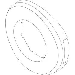 BOSCH Ersatzteil TTNR: 87185422530 Isolierung Handloch D670x145 schwarz Rd