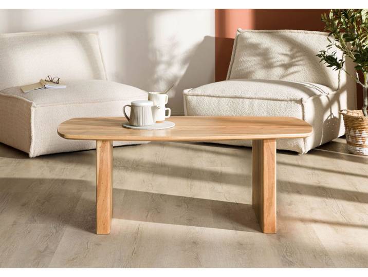 Couchtisch Akazie 120x60x45 natur lackiert MARRAKESCH #23