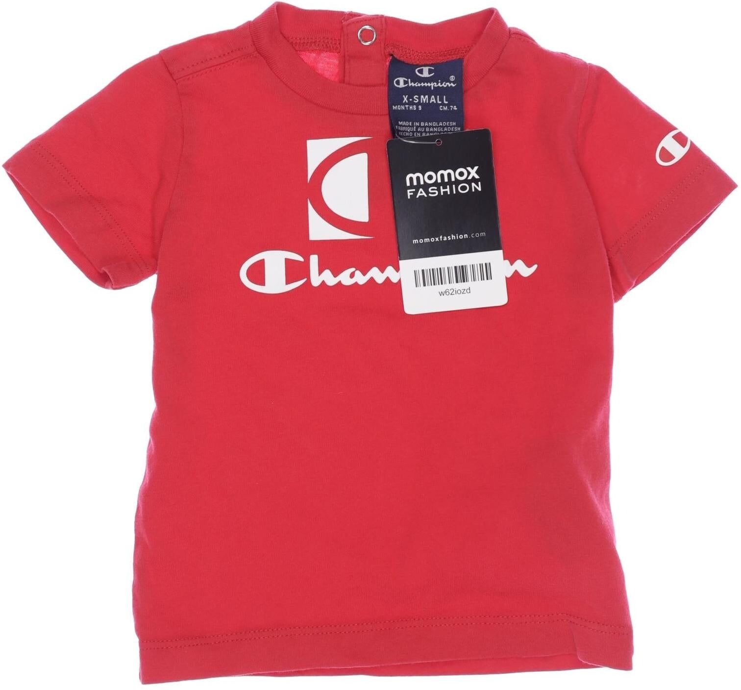 Champion Mädchen T-Shirt, Rot, Gr. EU 74, Baumwolle - Second Hand