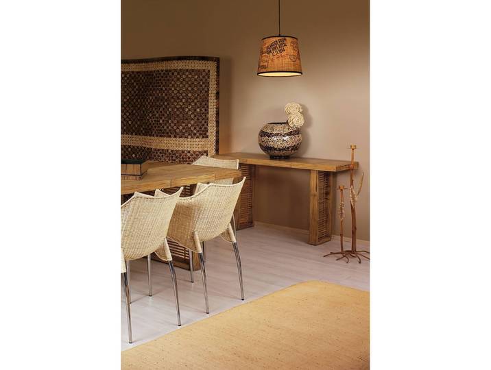 Suspension Traveller 30 x 115 x 30cm Beige Tissu mélangé E27
