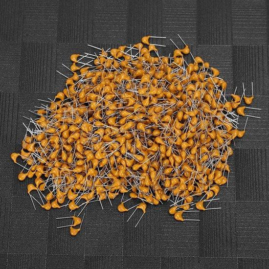 1000 Stuks OEM Keramische Condensatoren 0,1 µF Oranje - Bypass Condensatoren voor Elektronische Toepassingen en Geluidsfiltering
