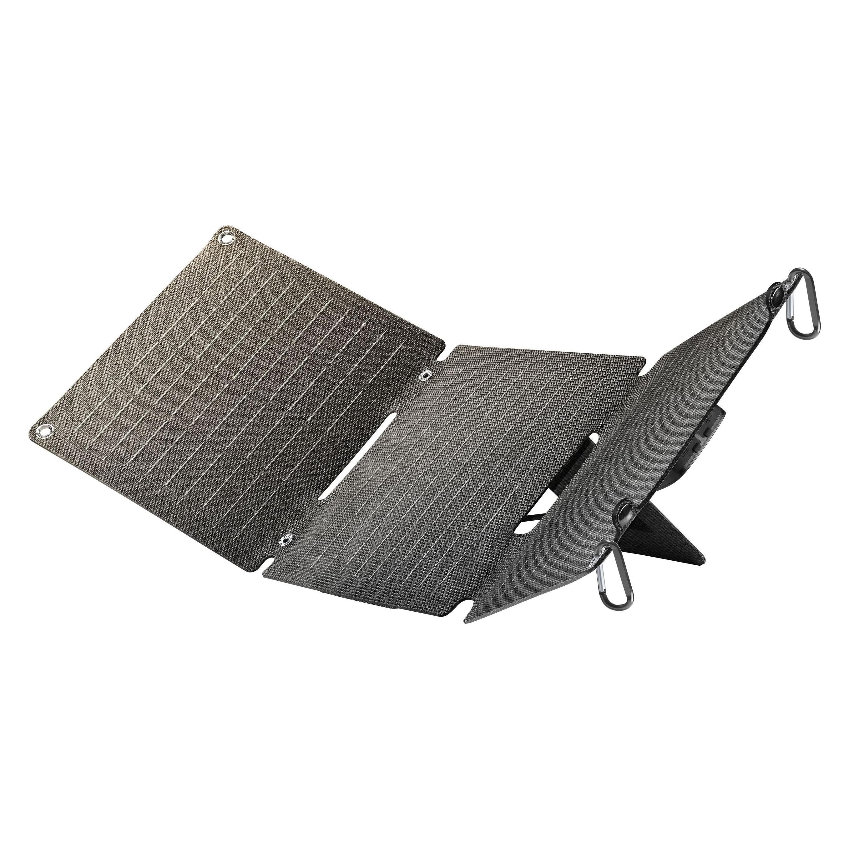Cellularline Tragbares Solar-Ladegerät 20W (20 W, 0.98 kg) (ACHSOLAR2USB20WD)