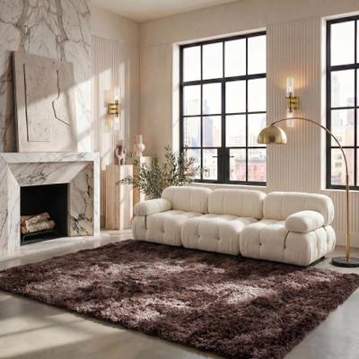 SAFAVIEH Handmade South Beach Leonella Shag Solid Polyester Rug