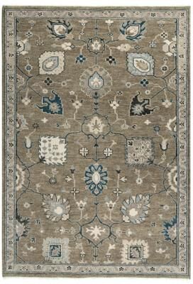 Alora Decor Mila Brown Floral Oriental Hand-tufted Wool Blend Rug