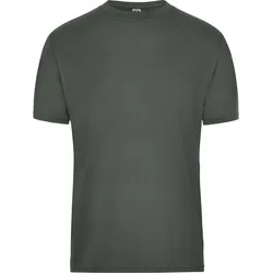James & Nicholson Herren Bio Workwear T-Shirt Solid JN1808 dark grey (solid) XS