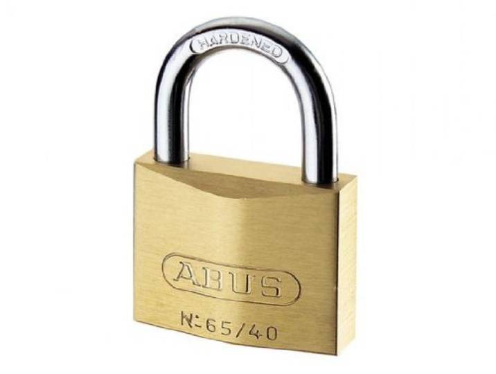 ABUS Hangslot messing 65/25 gl.-6254 - gelijksluitend - kofferslot - slot van massief messing - geharde stalen beugel - ABUS-veiligheidsniveau 3