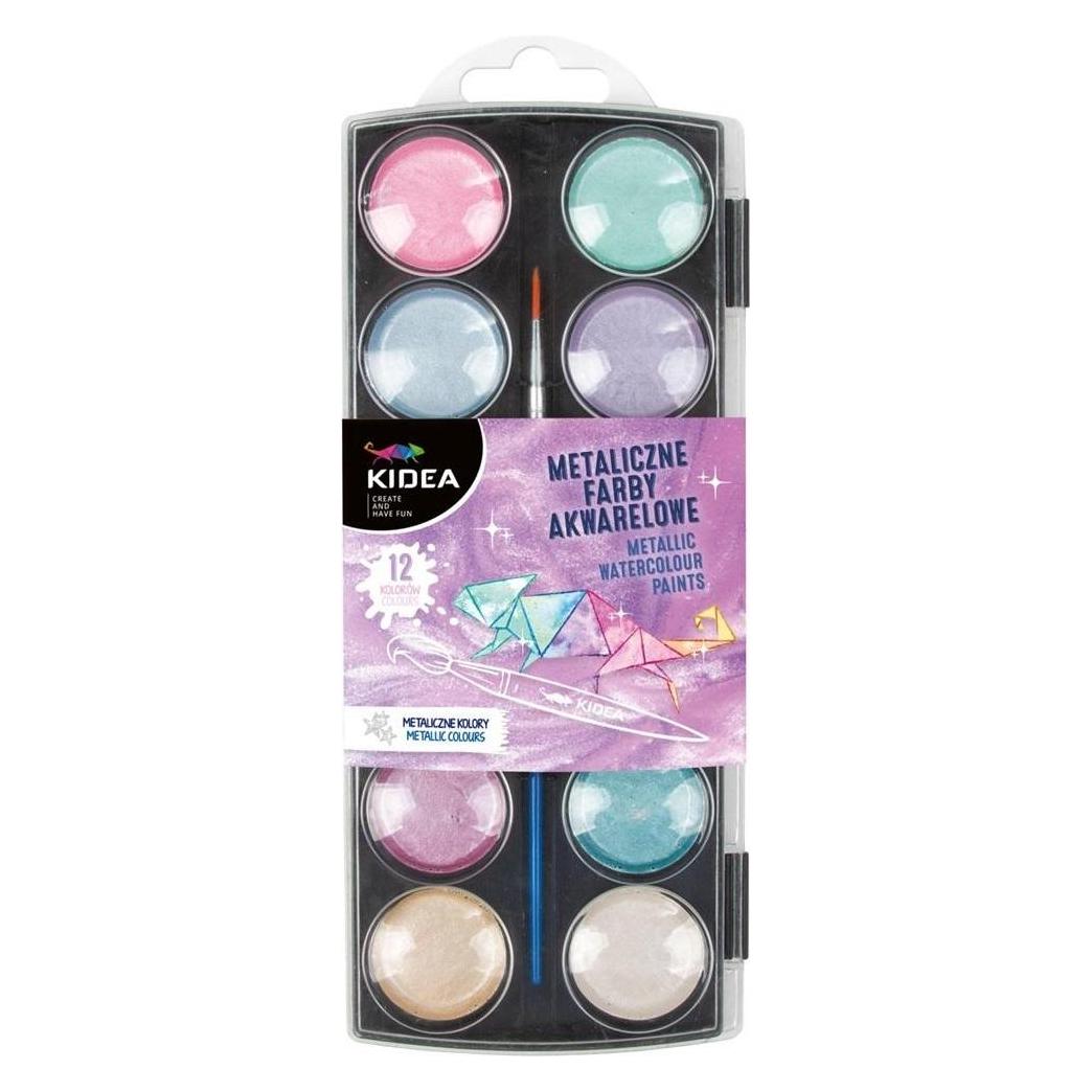 Derform Metallic-Aquarellfarben 12 Farben KIDEA (47605582)